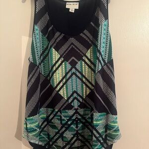 Ava & Viv Geometric Tank Top